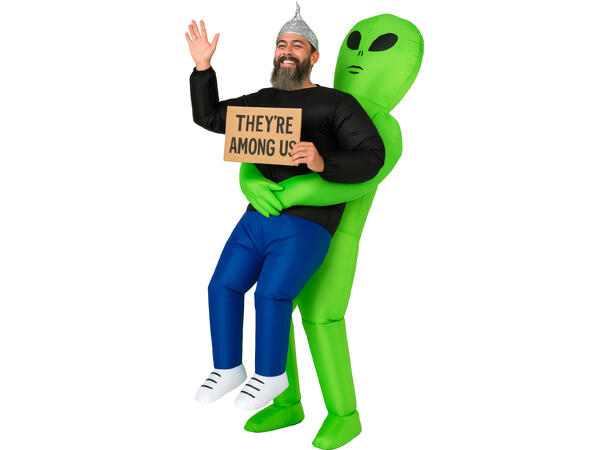 Carry Me - Alien - Oppblåsbar 1 Kostyme til herre - 52-54 (L) 