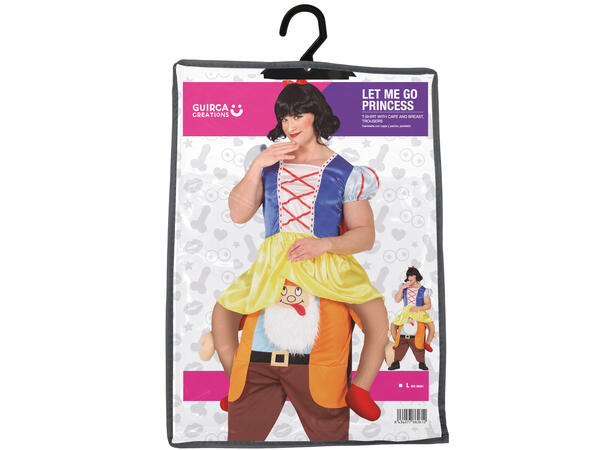 Carry Me kostyme - Prinsesse/gnom 1 Kostyme til voksen - str 52-54 (L) 