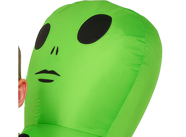 Carry me kostyme - Alien 1 Oppblåsbart kostyme - Str 10-12 År 