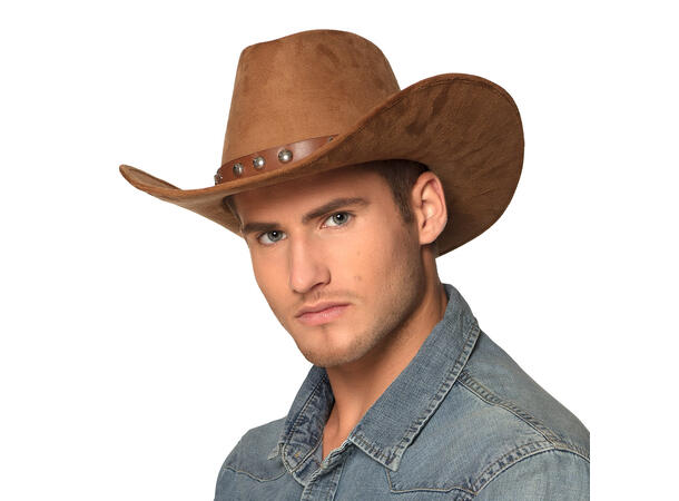 Cowboyhatt - Nebraska - Semsket brun 1 Hatt til voksen - Onesize 