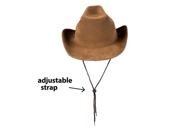 Cowboyhatt - Utah - Brun 1 Hatt til voksen - Onesize 