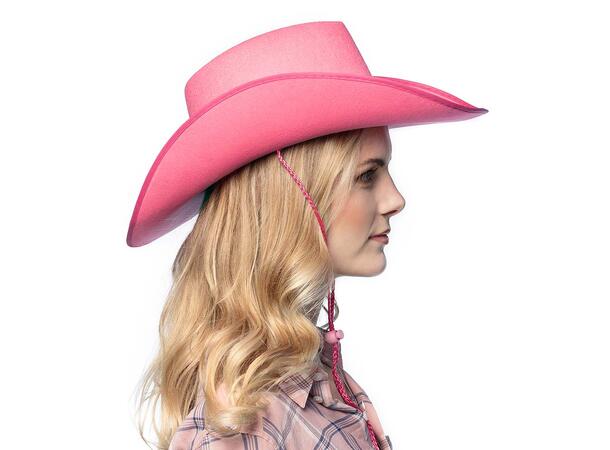 Cowboyhatt - Wichita - Mørk rosa 1 Hatt til voksen - Onesize 