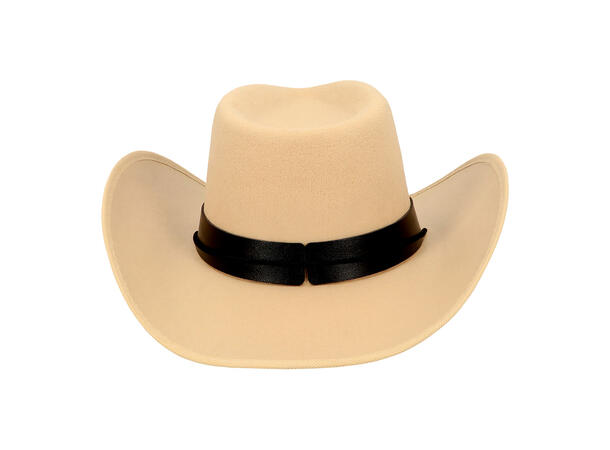 Cowboyhatt - Wyatt - Kremfarget 1 Hatt til voksen - Onesize 