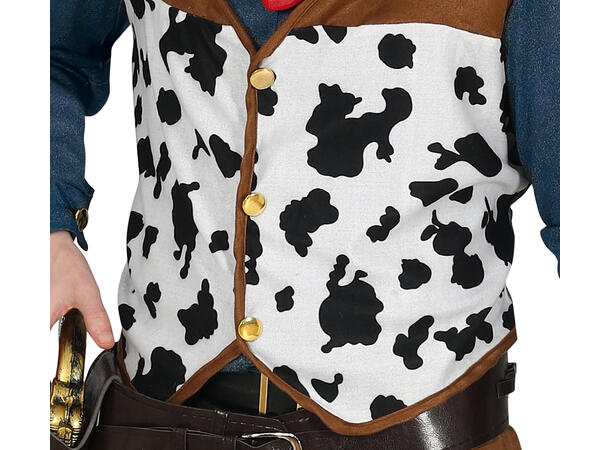 Cowboykostyme - 4 Deler 1 Herrekostyme - str 54-56 (XL) 
