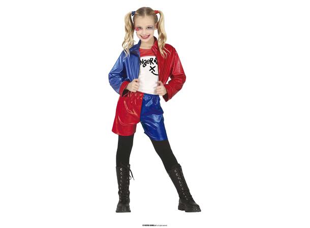 Dangerous Girl - Shorts/Jakke/Genser 1 Barnekostyme til jente - Str 7-9 År 
