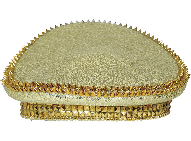 De-luxe kapteinshatt - Gull m/stener 1 Hatt til voksen - Onesize 