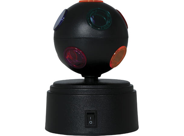 Discokule - LED u/batterier - Flerfarget 1 Discokule/lys - 9x9x12cm 