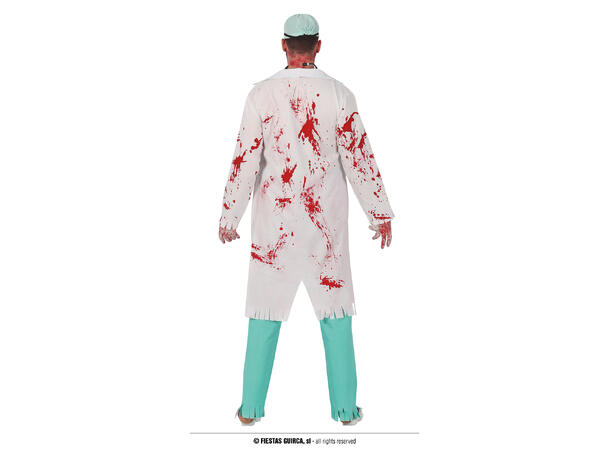 Doktor Zombie - Mann 1 Kostyme til herre - 52-54 (L) 