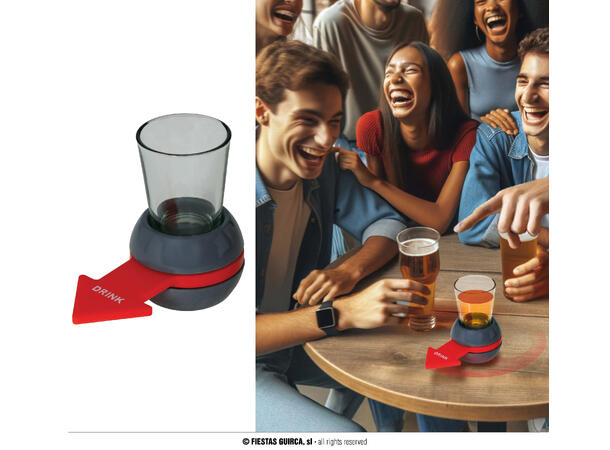 Drikkelek - Shottetuten peker på 1 Drikkelek - Shots - 10cm 