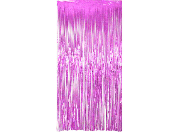 Dørgardin - Frynset - Sparkling Pink 1 Folie dørgardin - 2x1m