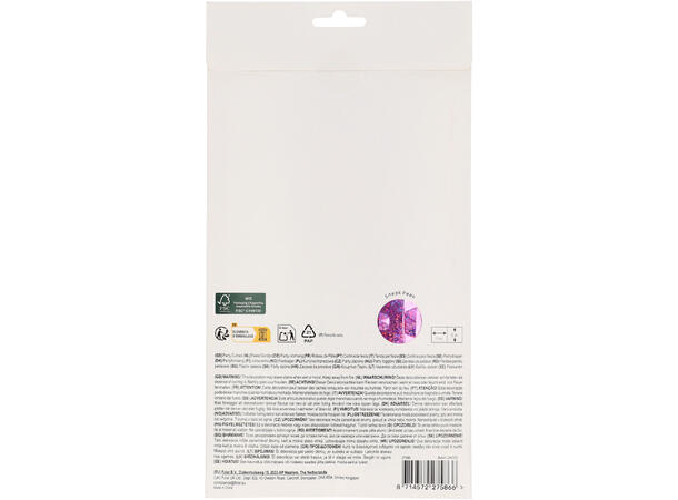 Dørgardin - Frynset - Sparkling Pink 1 Folie dørgardin - 2x1m
