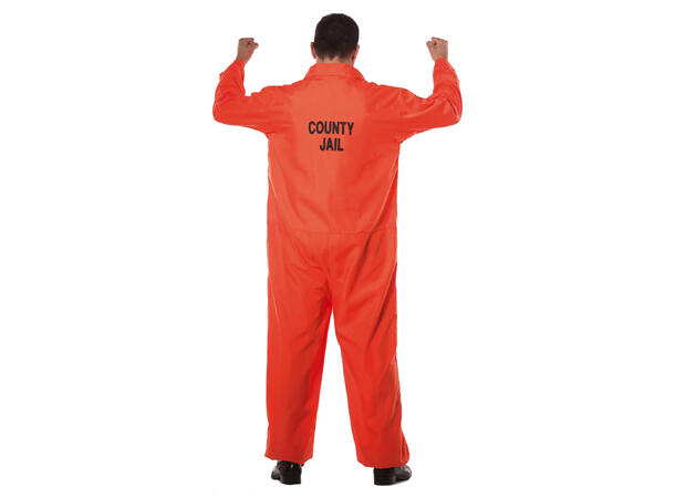 Fangedrakt - Oransje - Onepiece 1 Herrekostyme - str 54-56 (XL) 