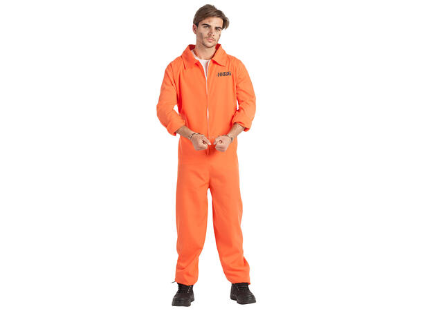 Fangedrakt - Peter - Oransje 1 Herrekostyme - Str XL 