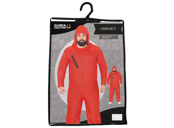 Fangekostyme - Onepiece - Rød 1 Herrekostyme - str 56-58 (XXL) 