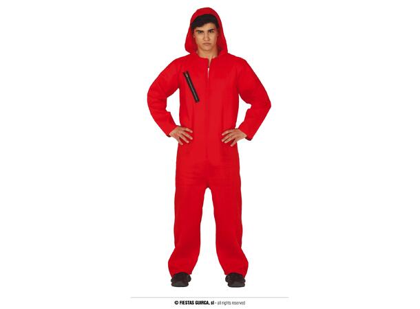 Fangekostyme - Onepiece - Rød 1 Herrekostyme - str 52-54 (L) 