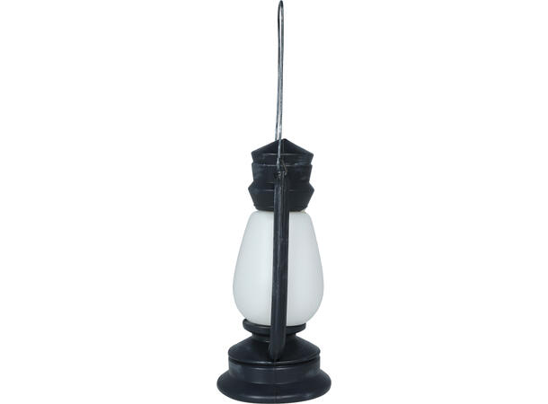 Fjøslykt/lanterne m/lys - sort 1 Lykt i metall/PVC - 23cm 