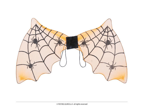 Flaggermusvinger - Spindelvev/edderkopp 1 Par vinger i stoff - 60x35cm 