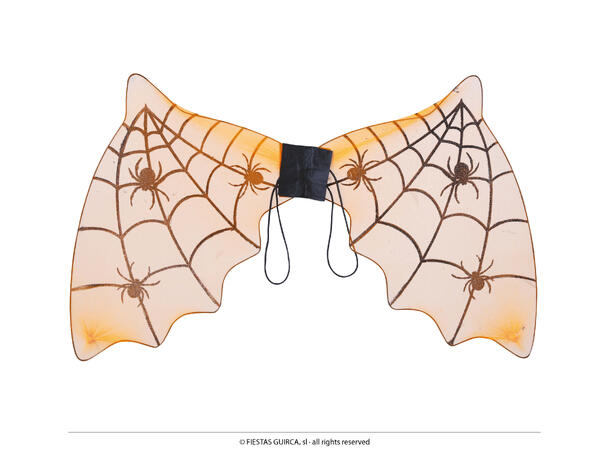 Flaggermusvinger - Spindelvev/edderkopp 1 Par vinger i stoff - 60x35cm 