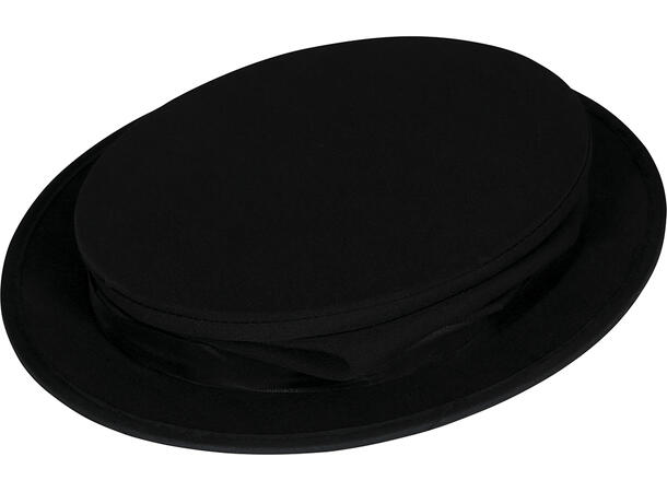Flosshatt - Sort - Sammenleggbar 1 Hatt i filt til mann - Onesize 