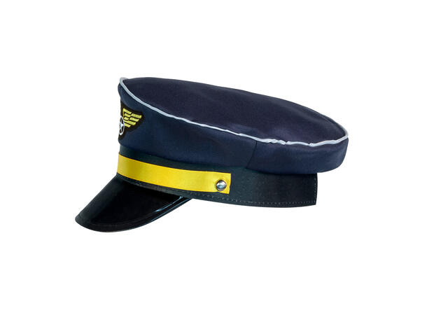 Flykapein lue - Blå - Justerbar 1 Hatt til voksen - Onesize 