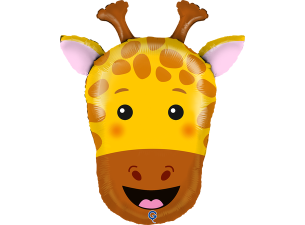 Giraffhode 1 Folieballong med form - (48x61 cm) 
