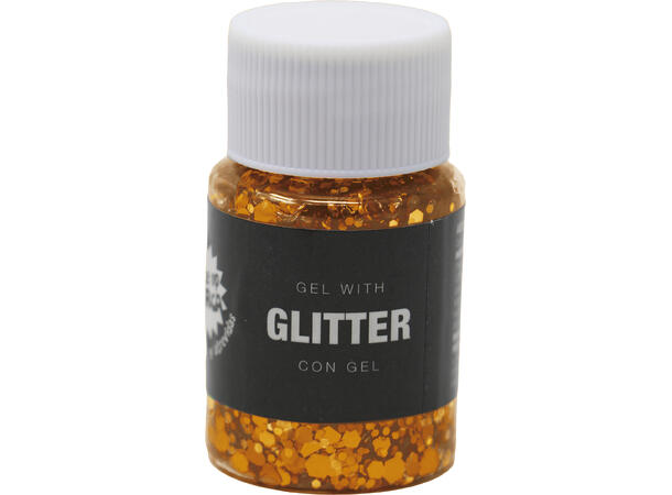 Glitter Gel - Oransje 1 Beholder med gel - 20g 