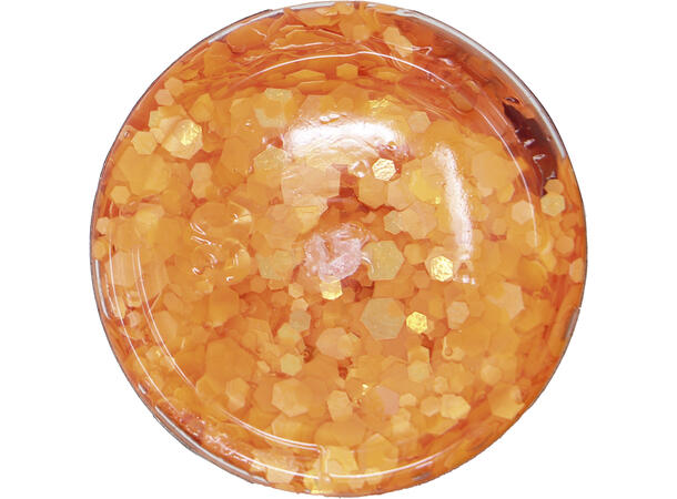 Glitter Gel - Oransje 1 Beholder med gel - 20g 
