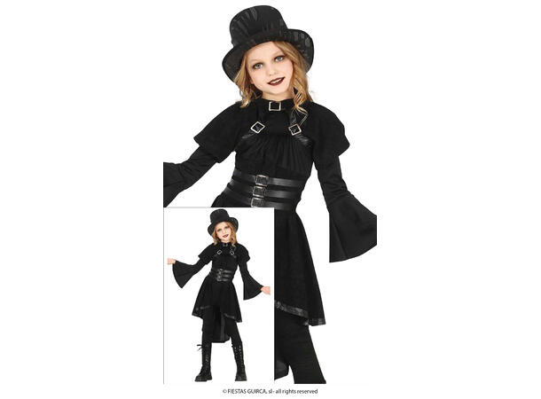 Gothic girl 1 Kostyme til barn - 5-6 år (119 cm) 