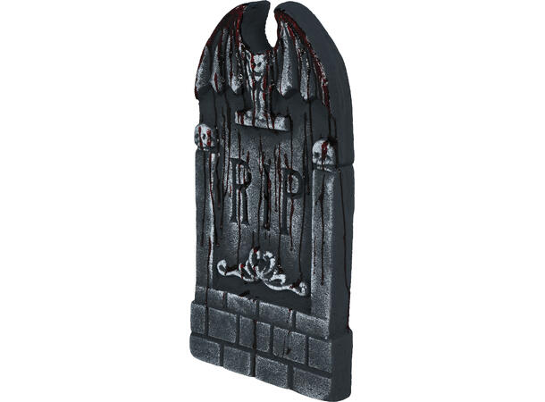 Gravsten - Blodig 1 Gravsten i skum - 42x21cm 