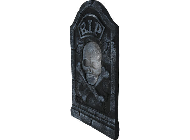 Gravsten - Piratskalle 1 Gravsten i skum  m/lys/lyd - 90x50cm 