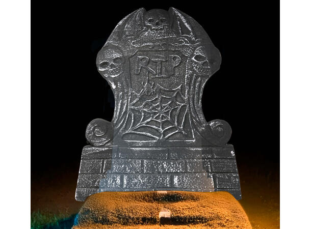 Gravsten - R.I.P. 1 Gravsten i skum - 58x34cm 