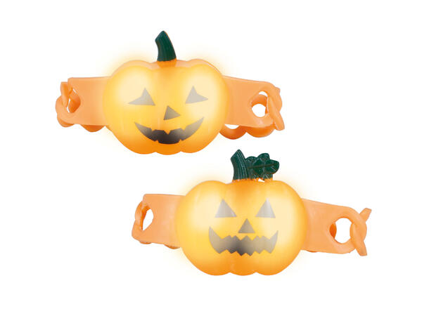 Gresskararmbånd med LED-lys 1 Armbånd i metall/PVC m/LED 