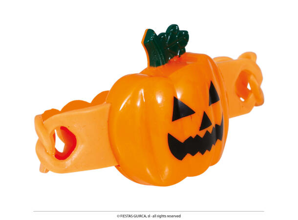 Gresskararmbånd med LED-lys 1 Armbånd i metall/PVC m/LED 