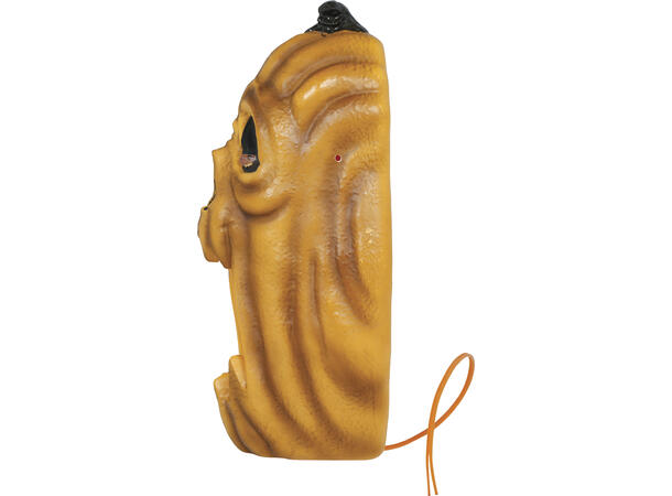 Gresskarlykt - LED med flammeeffekt 1 Lykt i metall/PVC - 20cm 