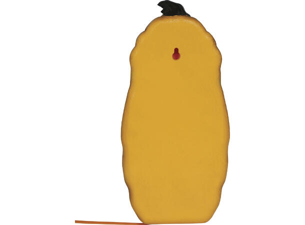 Gresskarlykt - LED med flammeeffekt 1 Lykt i metall/PVC - 20cm 