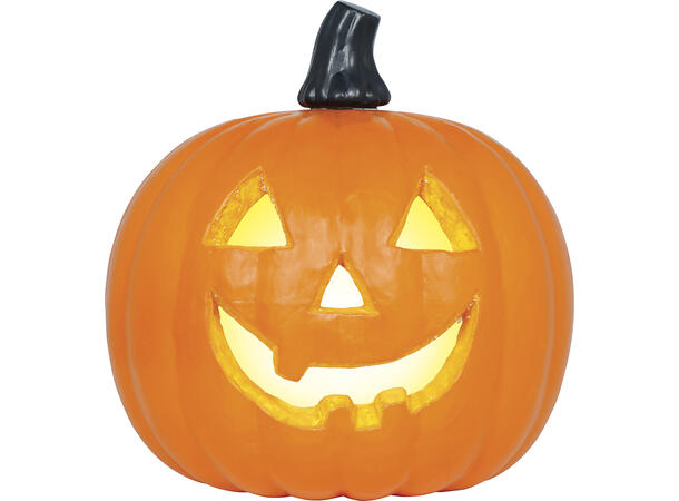 Gresskarlykt med intenst lys - oransje 1 Gresskar i skum m/lys - 45cm 