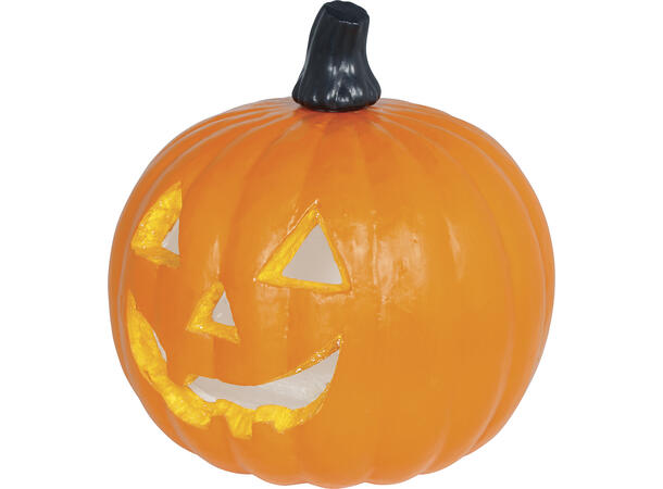 Gresskarlykt med intenst lys - oransje 1 Gresskar i skum m/lys - 45cm 