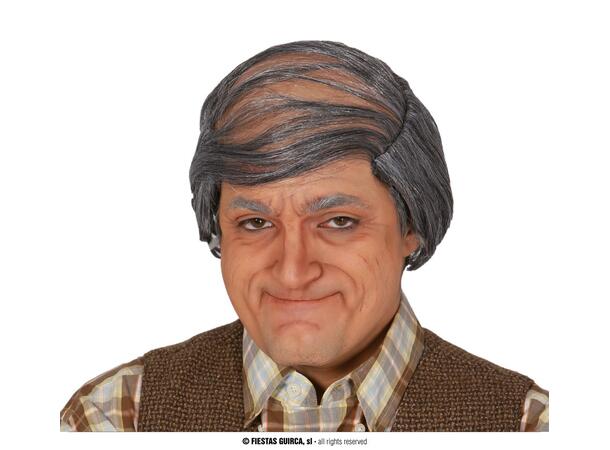 Grå parykk med hentesveis 1 Parykk i syntetisk hår - Herre 