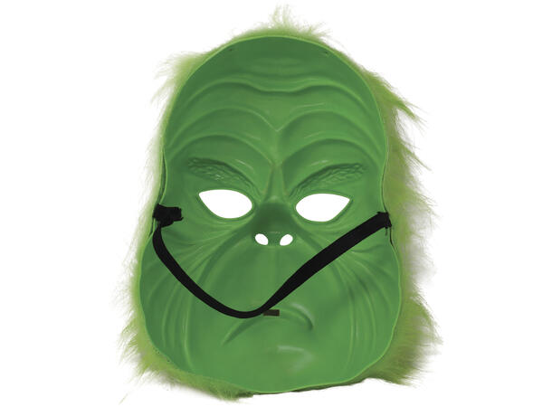 Grønn maske m/hår - Grinch 1 Maske i PVC 