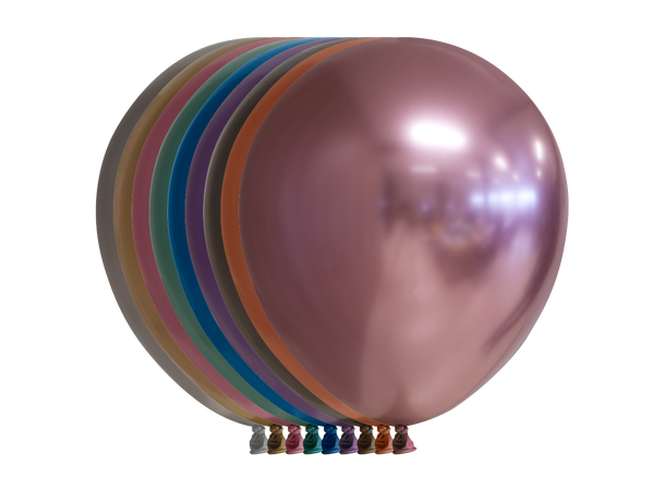 Gummiballonger - Mirror Mix 50 Gummiballonger - 30cm (12") 