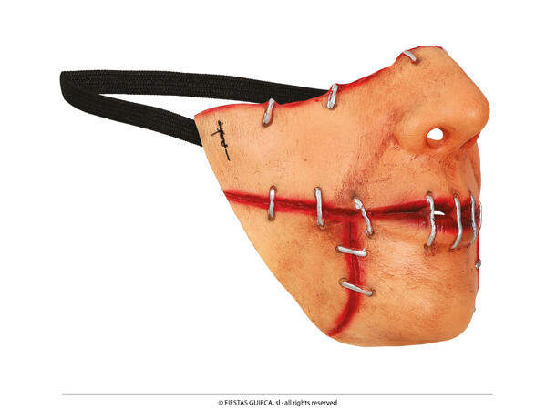 Halvmaske - Killer 1 Maske i Lateks 