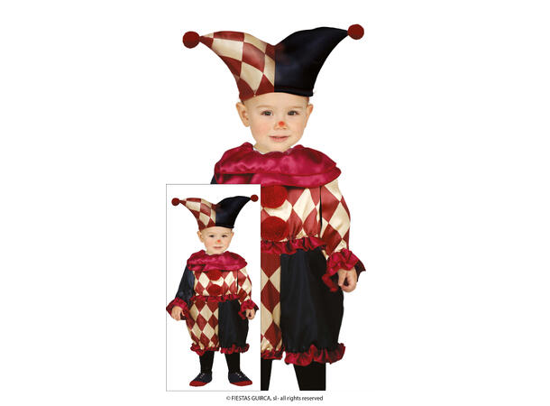 Harlequin  - Baby 1 Babykostyme til jente - Str 12-18 Mnd 