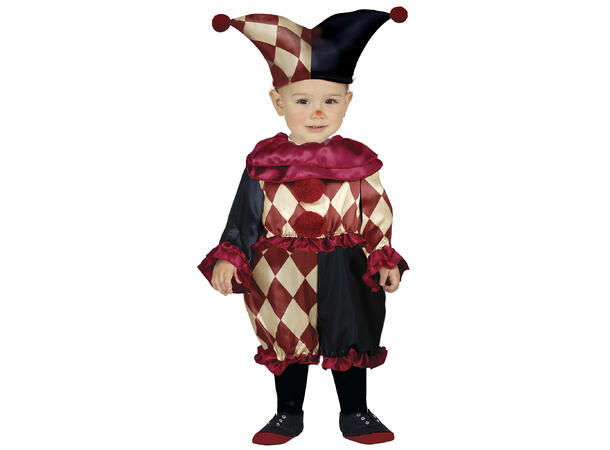 Harlequin  - Baby 1 Babykostyme til jente - Str 12-18 Mnd 