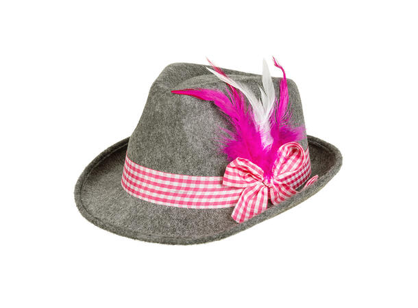 Hatt Oktoberfest - Wiesn - Rosa 1 Hatt til voksen - 57cm 