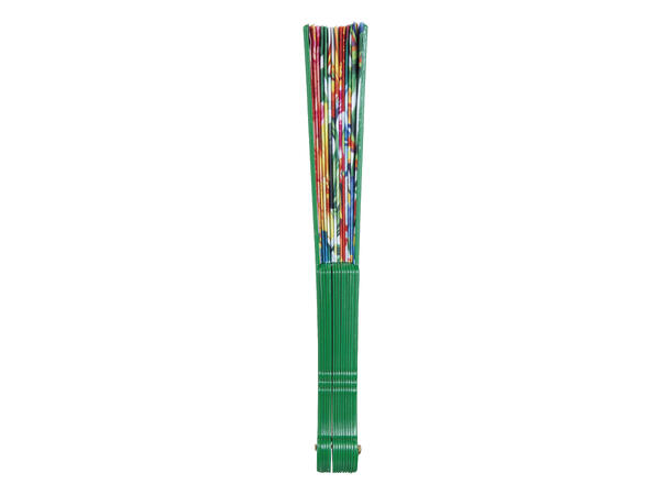 Hawaii vifte - Blomster og papegøye 1 Vifte i plast/polyester 