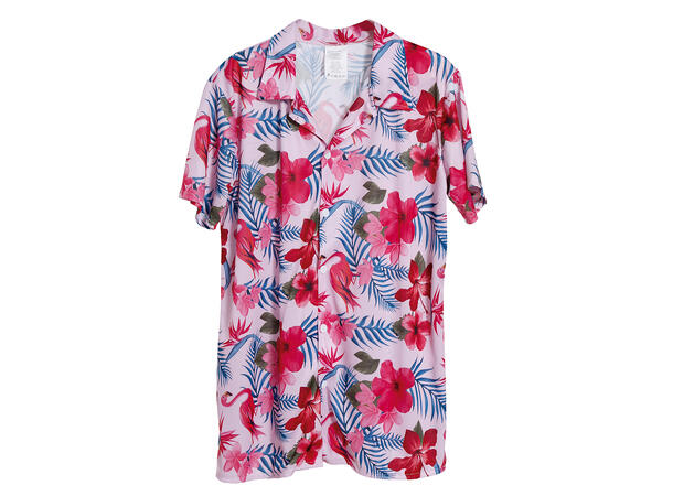 Hawaiiskjorte - Flamingo 1 Herreskjorte - STR 48-50 (M) 