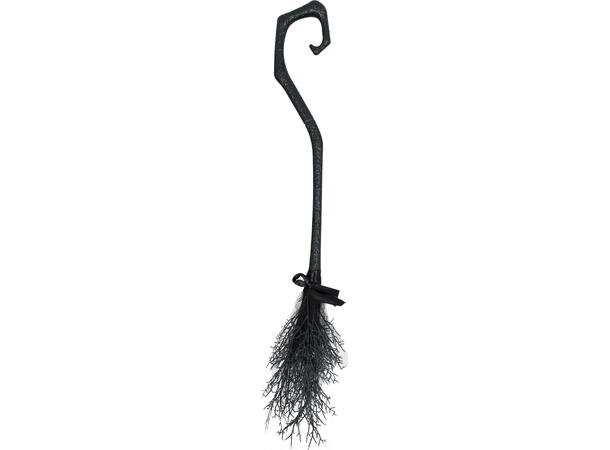 Heksekost til voksne - sort 1 Delbar sopelime i PVC - 90cm 