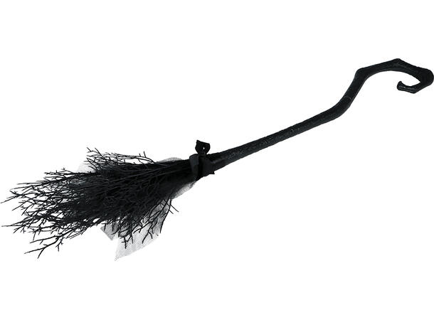 Heksekost til voksne - sort 1 Delbar sopelime i PVC - 90cm 