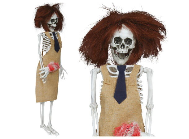 Hengende skjelett m/forkle 1 Hengende figur - 40cm 