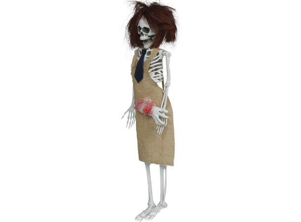 Hengende skjelett m/forkle 1 Hengende figur - 40cm 